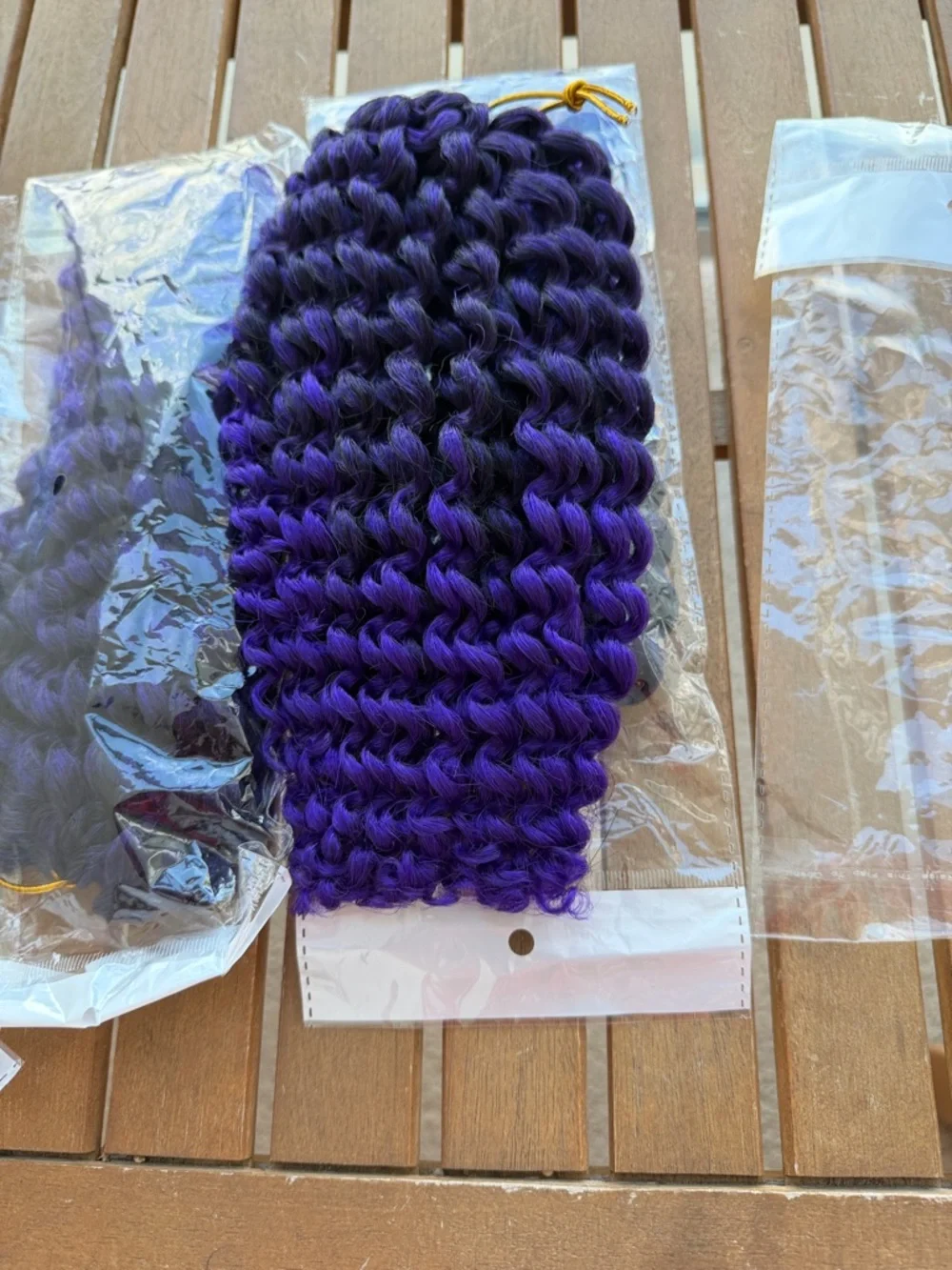 Passion twist hair 6 pack Purple Ombre Curly Hair Extensions - Pack of 6